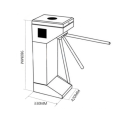 Entrance and exit vertical tripod turnstile gates rfid and facial recognition access control system